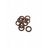 Brooks Brown Leather Ring for Handlebar Grip (10 pieces) - BYB 333 Brooks Brown Leather Ring for Handlebar Grip (10 pieces) - BYB 333